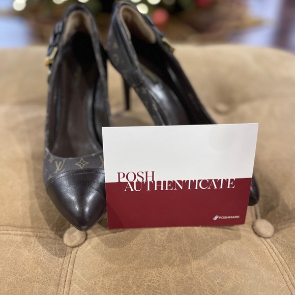 Louis Vuitton Ebene Monogram Mini Lin Barbara Heel - Picture 2 of 8